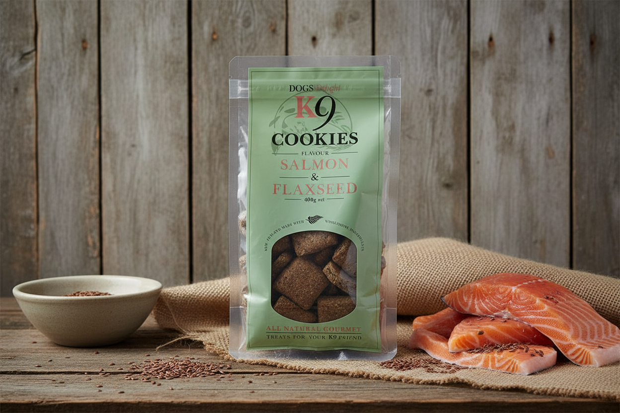 Salmon & Flaxseed Cookies