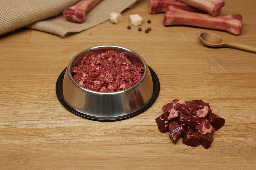 Minced Beef Heart & Liver