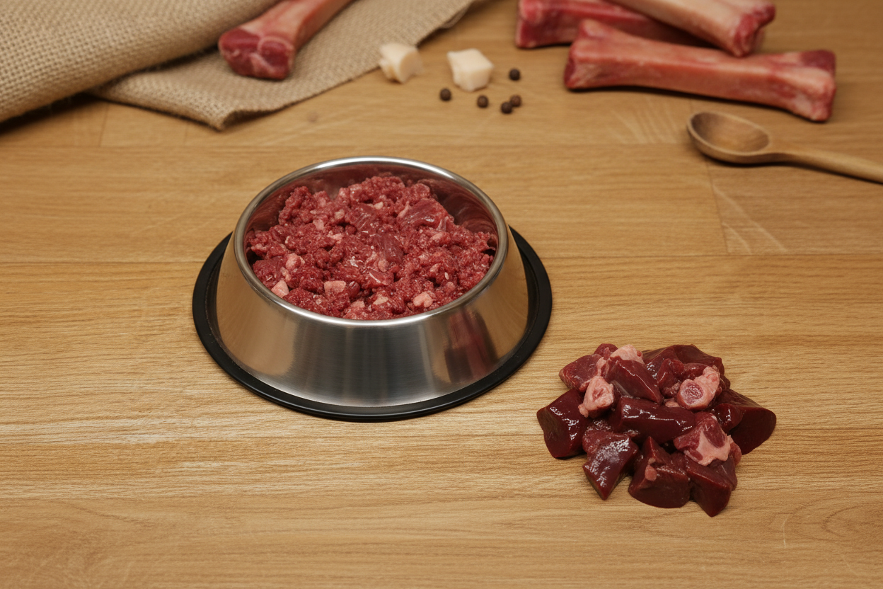 Minced Beef Heart & Liver