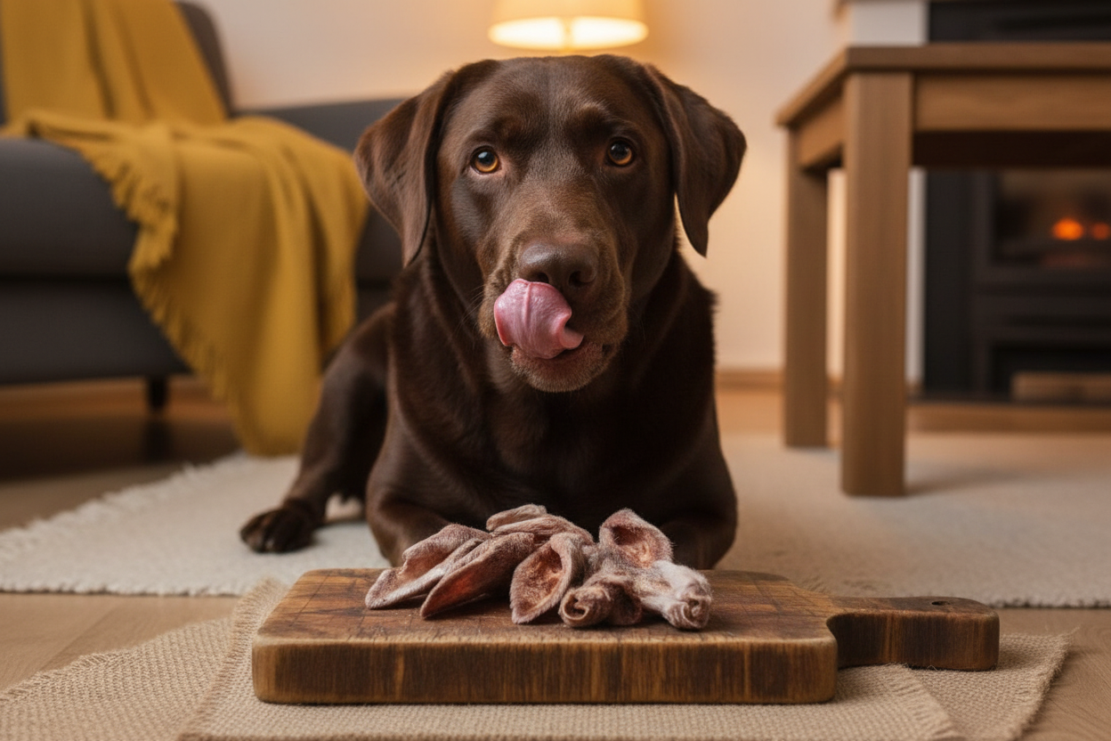 Raw lamb ears